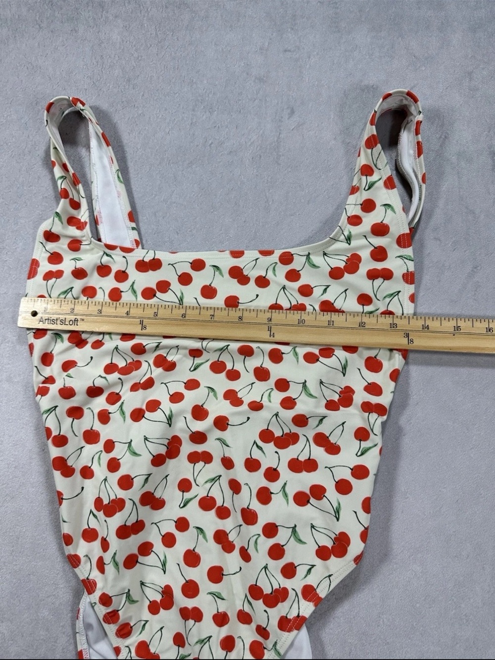 Good American Cherry Print One-Piece Swimsuit Small - Picture 2 of 7